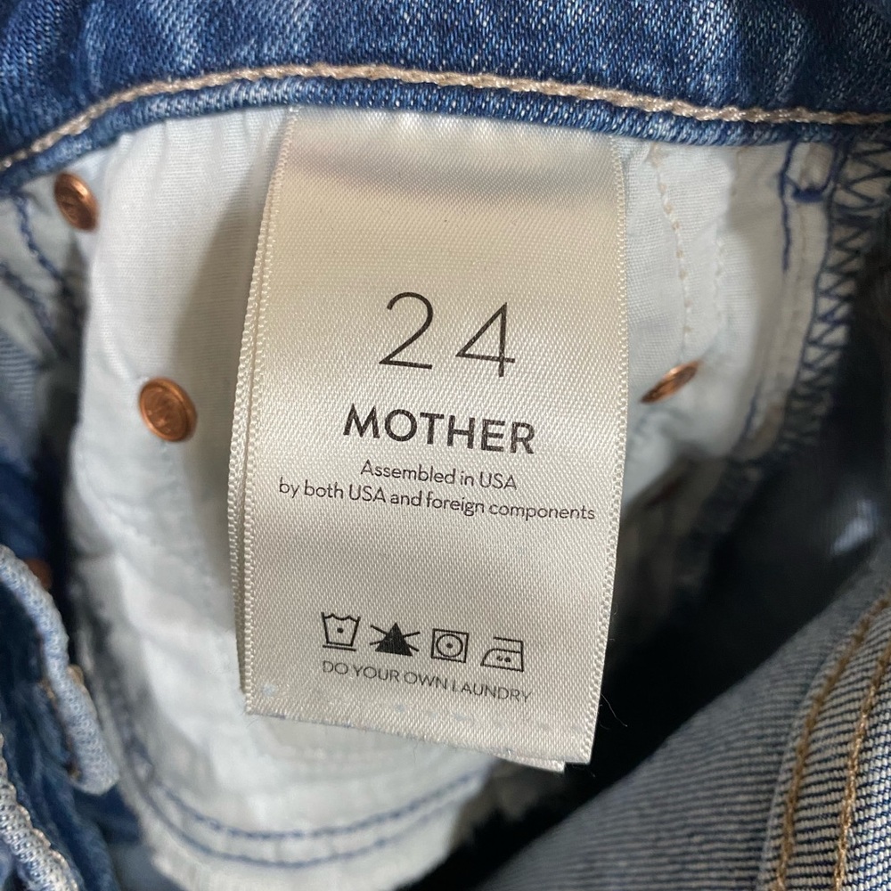 MOTHER The Tripper Ankle Fray Jeans in I Put A Spell On You Size 24 NWT - Picture 7 of 7